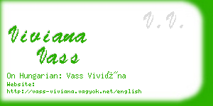 viviana vass business card
